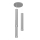 LED Candelabro suspenso TUBA 3xGU10/4,8W/230V cinzento/cromado mate