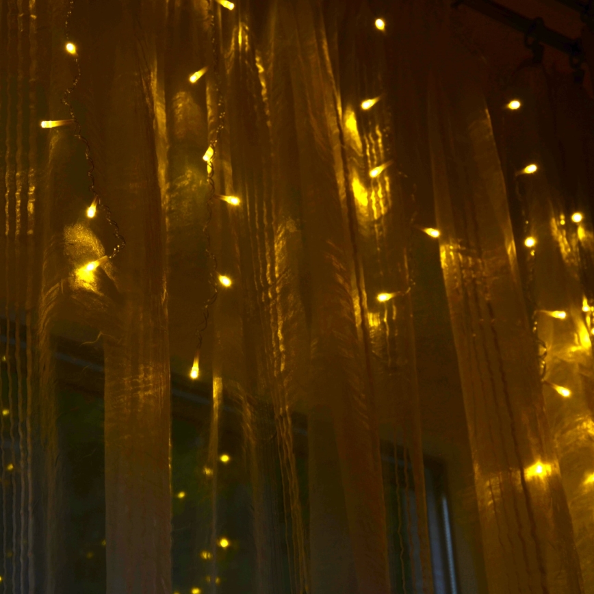LED Cortina de Natal ESTELLA 47xLED/8 funções 3,5 m branco quente