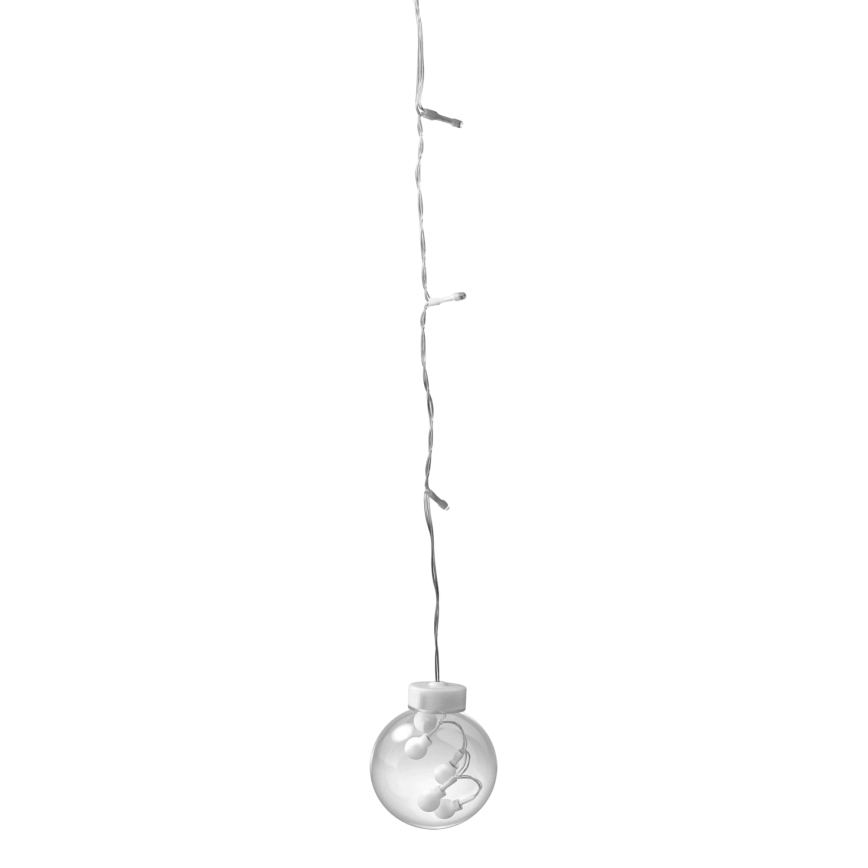 LED Cortina de Natal WISH BALLS 108xLED/8 funções 4,5 m branco quente