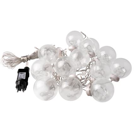 LED Cortina de Natal WISH BALLS 108xLED/8 funções 4,5 m branco quente