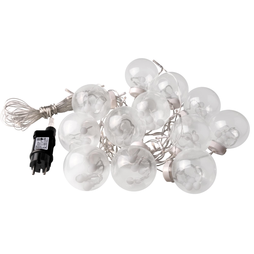 LED Cortina de Natal WISH BALLS 108xLED/8 funções 4,5 m branco quente