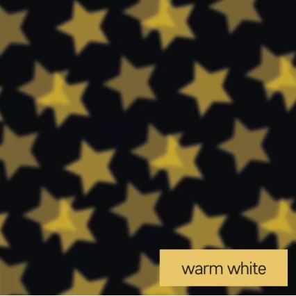 LED Decorativo projetor LED/3xAAA estrelas branco quente