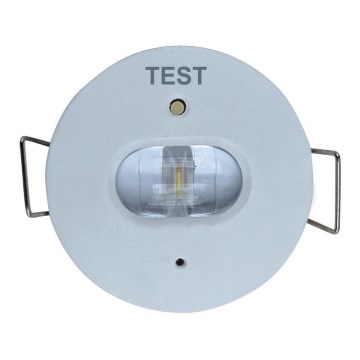 LED Emergência foco de encastrar GATRION LED/1W/230V 6000K