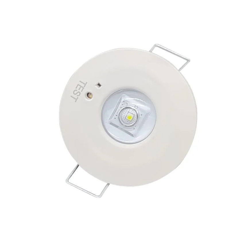LED Emergência foco de encastrar LED/1,2W/230V 6000K
