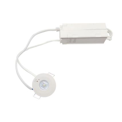 LED Emergência foco de encastrar LED/1,2W/230V 6000K