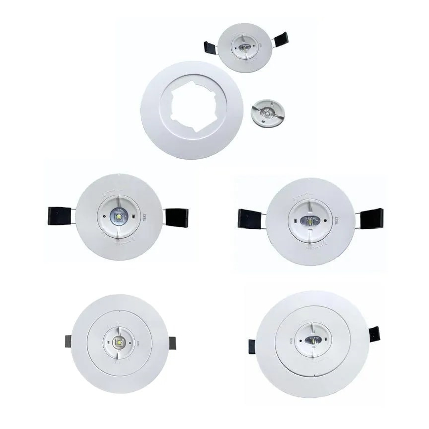 LED Emergência foco de encastrar LED/2W/230V 6000K