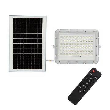 LED Exterior regulação solar holofote LED/15W/3,2V IP65 6400K branco + controlo remoto