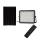 LED Exterior regulação solar holofote LED/15W/3,2V IP65 6400K preto + controlo remoto
