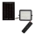 LED Exterior regulação solar holofote LED/6W/3,2V IP65 4000K preto + controlo remoto