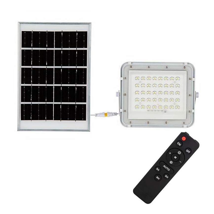 LED Exterior regulação solar reflektor LED/10W/3,2V IP65 4000K branco + controlo remoto