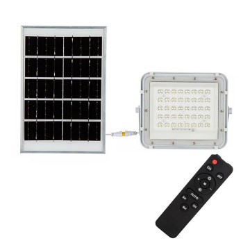 LED Exterior regulação solar reflektor LED/10W/3,2V IP65 6400K branco + controlo remoto