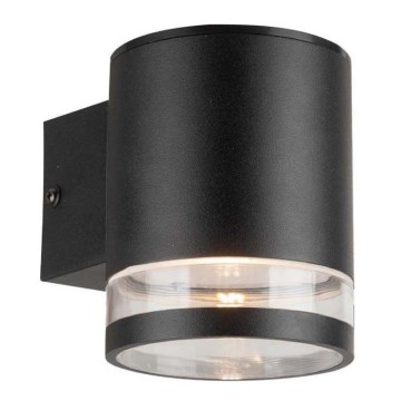 LED Exterior solar iluminação de parede com sensor LED/1W/3,7V 3000K IP54 preto