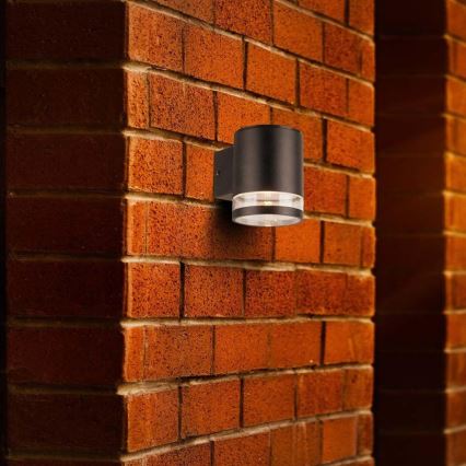 LED Exterior solar iluminação de parede com sensor LED/1W/3,7V 3000K IP54 preto
