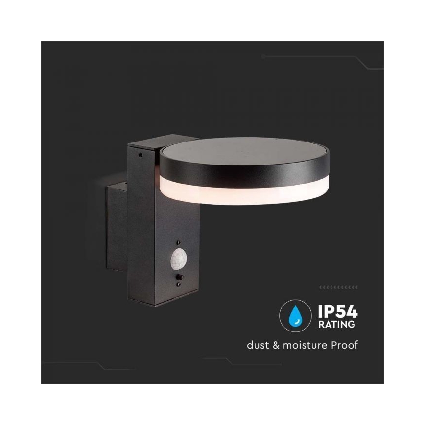 LED Exterior solar iluminação de parede com sensor LED/5,5W/3,7V 3000K IP54