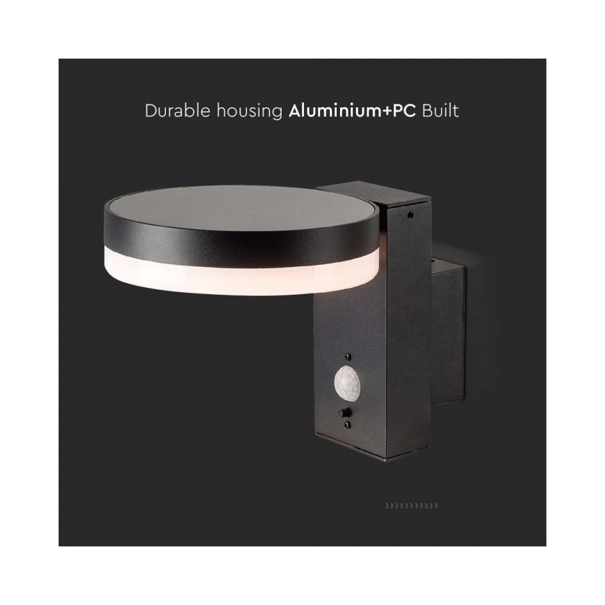 LED Exterior solar iluminação de parede com sensor LED/5,5W/3,7V 3000K IP54