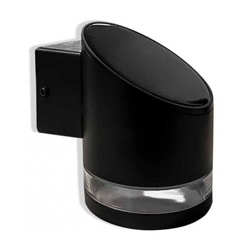 LED Exterior solar iluminação de parede LED/1W/3,7V 3000K IP54 preto