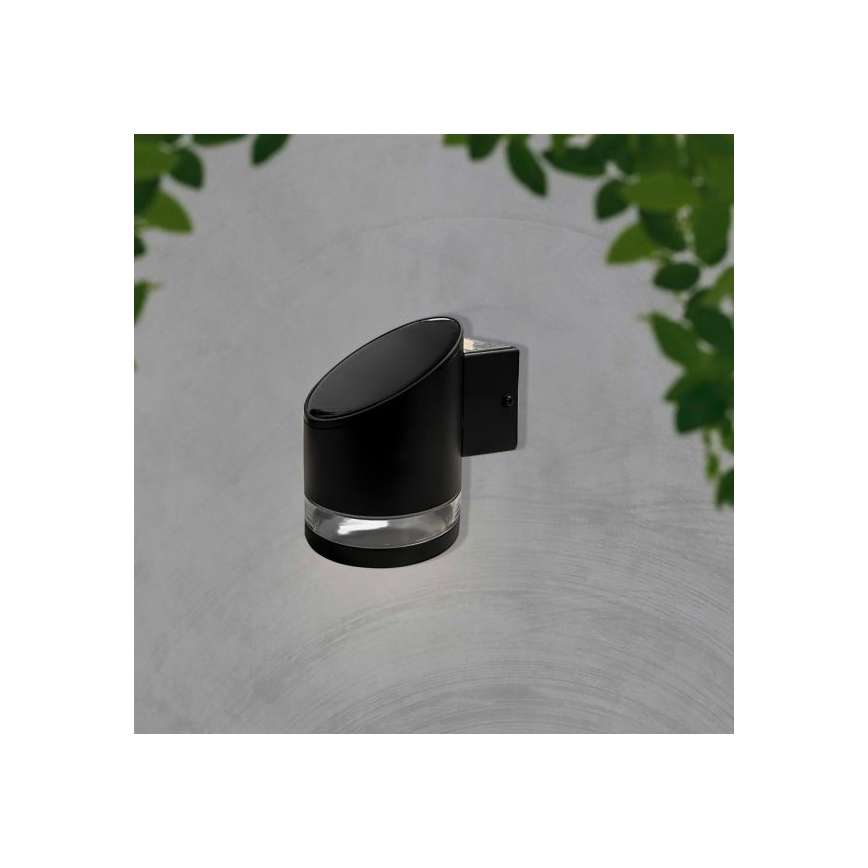 LED Exterior solar iluminação de parede LED/1W/3,7V 3000K IP54 preto