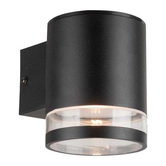 LED Exterior solar iluminação de parede LED/1W/3,7V 3000K IP54 preto