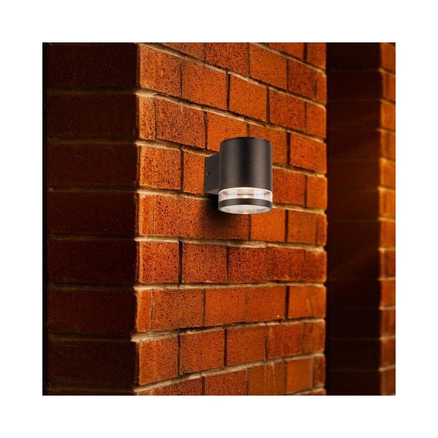 LED Exterior solar iluminação de parede LED/1W/3,7V 3000K IP54 preto