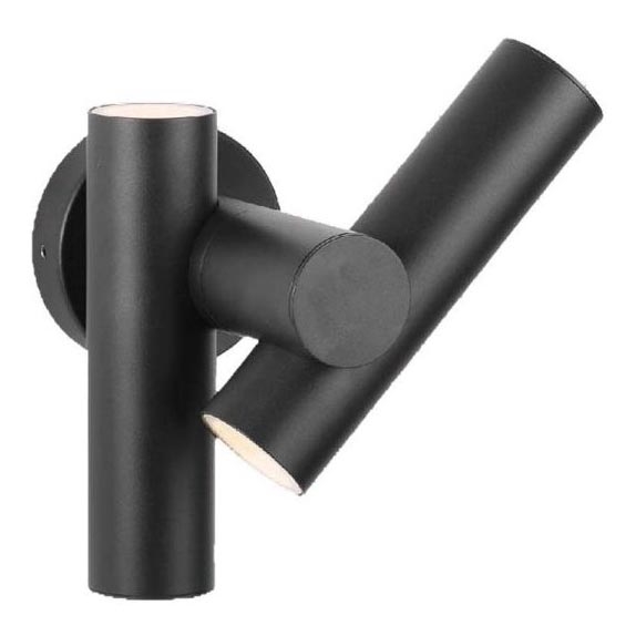 LED Exterior wall flexible foco 2xLED/3W/230V 4000K IP44 preto