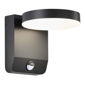 LED Exterior wall flexible iluminação com sensor LED/17W/230V IP65 3000K preto