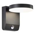 LED Exterior wall flexible iluminação com sensor LED/17W/230V IP65 4000K preto