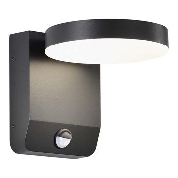 LED Exterior wall flexible iluminação com sensor LED/17W/230V IP65 4000K preto