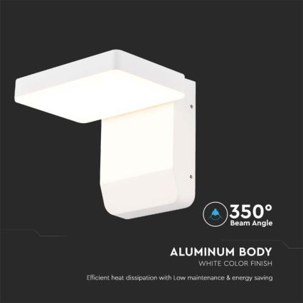 LED Exterior wall flexible iluminação LED/17W/230V IP65 4000K branco