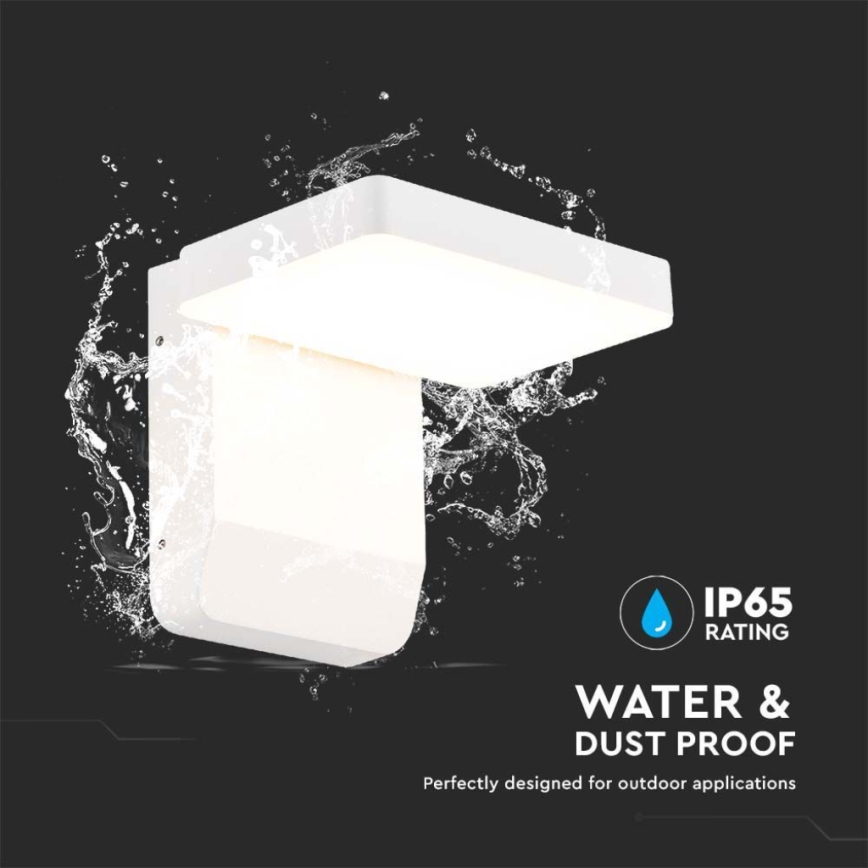 LED Exterior wall flexible iluminação LED/17W/230V IP65 4000K branco