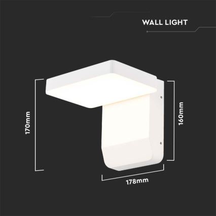 LED Exterior wall flexible iluminação LED/17W/230V IP65 4000K branco