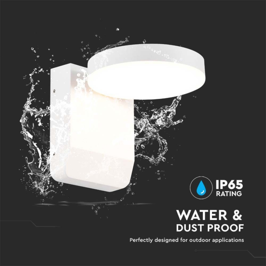 LED Exterior wall flexible iluminação LED/17W/230V IP65 4000K branco