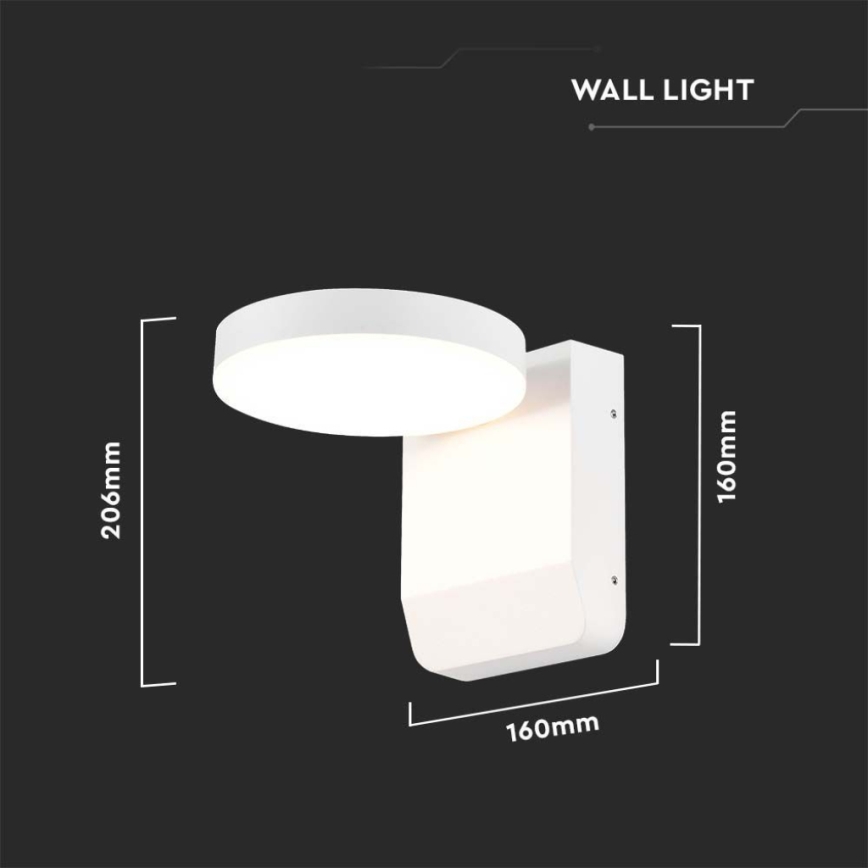 LED Exterior wall flexible iluminação LED/17W/230V IP65 4000K branco