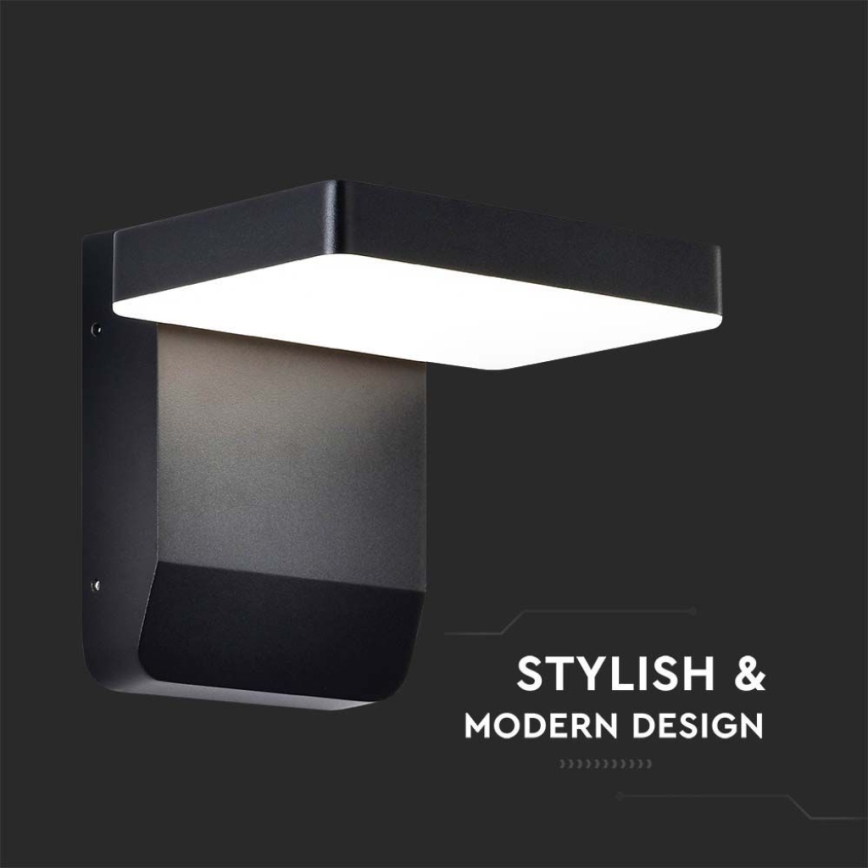LED Exterior wall flexible iluminação LED/17W/230V IP65 4000K preto