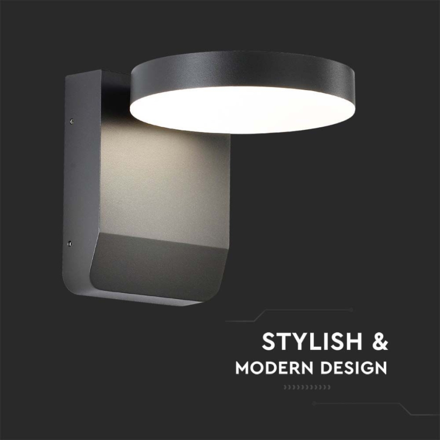LED Exterior wall flexible iluminação LED/17W/230V IP65 4000K preto
