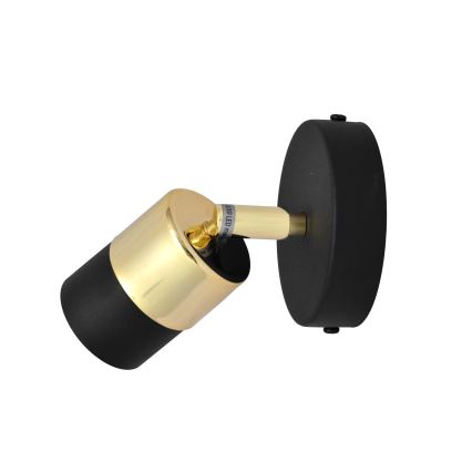 LED Foco de parede LED TUBSSON 1xGU10/4,8W/230V preto/dourada