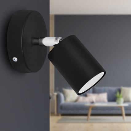 LED Foco de parede LED TUNE 1xGU10/4,8W/230V preto