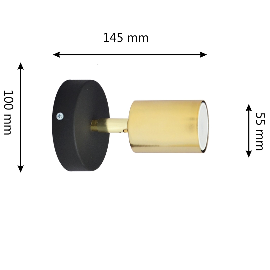 LED Foco de parede TUNE 1xGU10/4,8W/230V dourado/preto