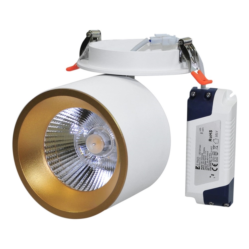 LED Foco embutido HARON LED/20W/230V branco