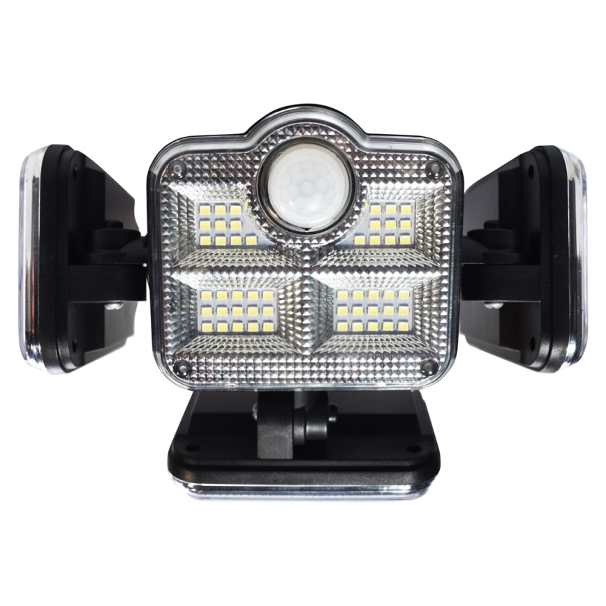 LED Holofote solar com um sensor de crepúsculo e movimento LED/30W/3,7V 2400 mAh IP47 + controlo remoto