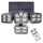 LED Holofote solar com um sensor de crepúsculo e movimento LED/30W/3,7V 2400 mAh IP47 + controlo remoto