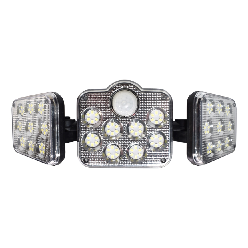 LED Holofote solar com um sensor de crepúsculo e movimento LED/20W/3,7V 1200 mAh IP44 + controlo remoto