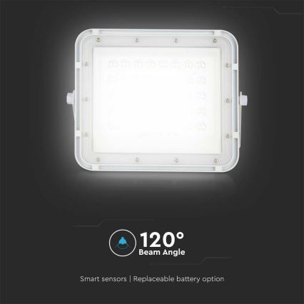 LED Exterior regulação solar reflektor LED/10W/3,2V IP65 6400K branco + controlo remoto
