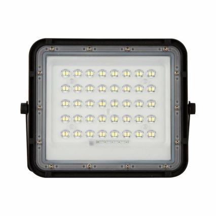 LED Exterior regulação solar holofote LED/10W/3,2V IP65 6400K preto + controlo remoto