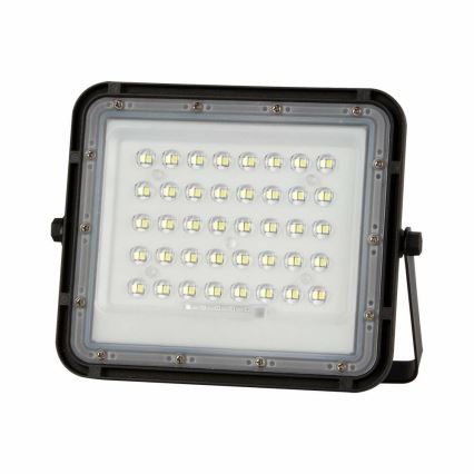 LED Exterior regulação solar holofote LED/10W/3,2V IP65 6400K preto + controlo remoto