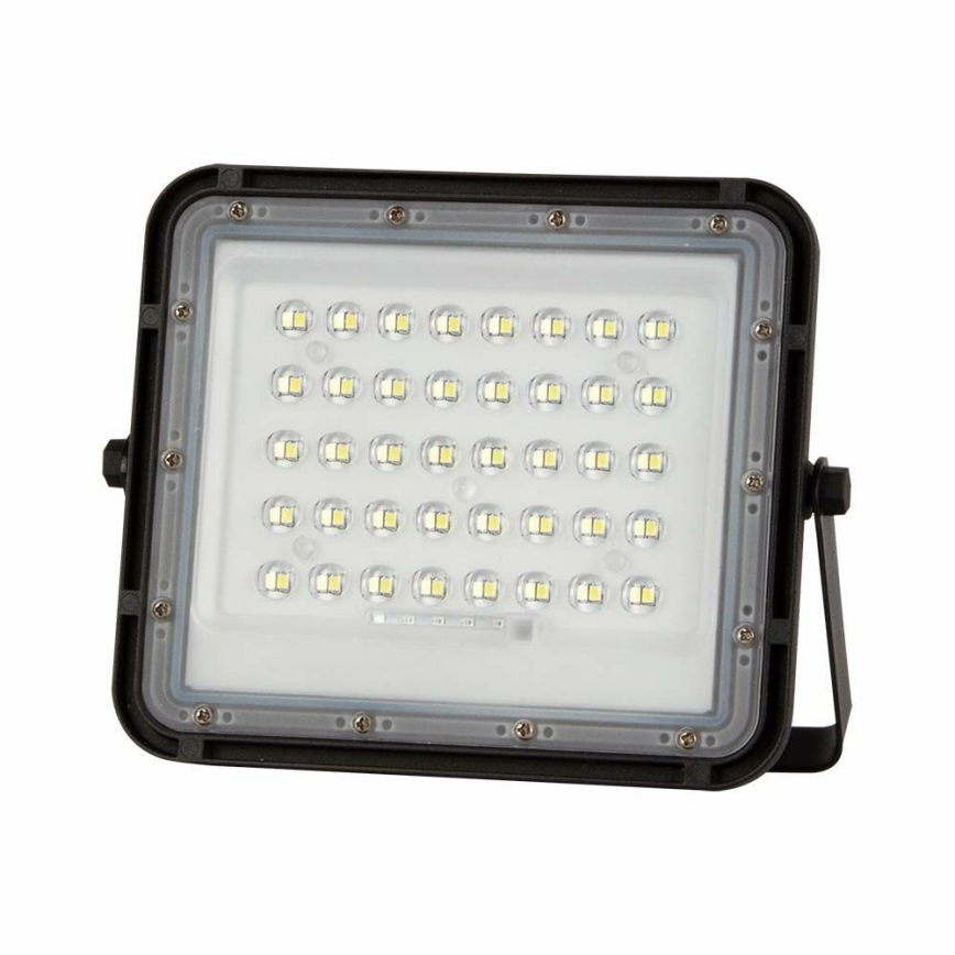 LED Exterior regulação solar holofote LED/10W/3,2V IP65 6400K preto + controlo remoto