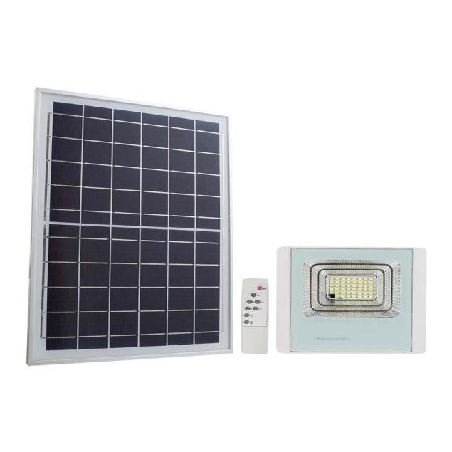 LED Holofote solar exterior LED/12W/3,2V IP65 4000K + controlo remoto