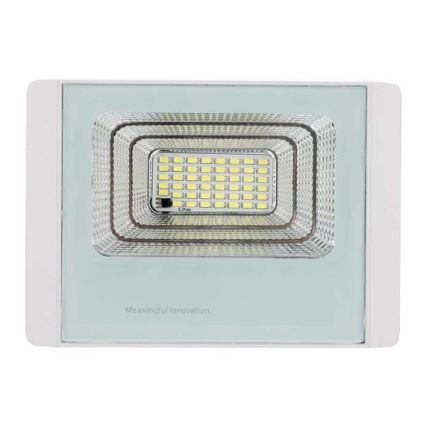 LED Holofote solar exterior LED/12W/3,2V IP65 4000K + controlo remoto