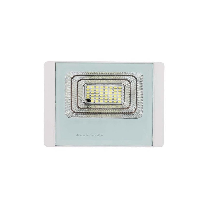 LED Holofote solar exterior LED/12W/3,2V IP65 4000K + controlo remoto