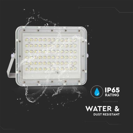 LED Exterior regulação solar holofote LED/15W/3,2V IP65 6400K branco + controlo remoto