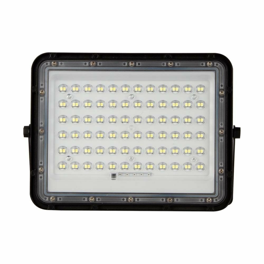 LED Exterior regulação solar holofote LED/15W/3,2V IP65 6400K preto + controlo remoto